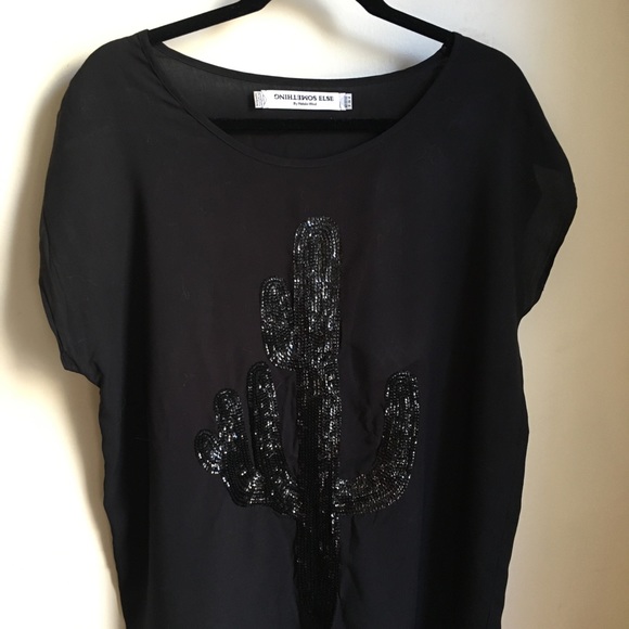 🌵🌵Sequined Cactus Tunic from Something Else🌵🌵 - Picture 2 of 5